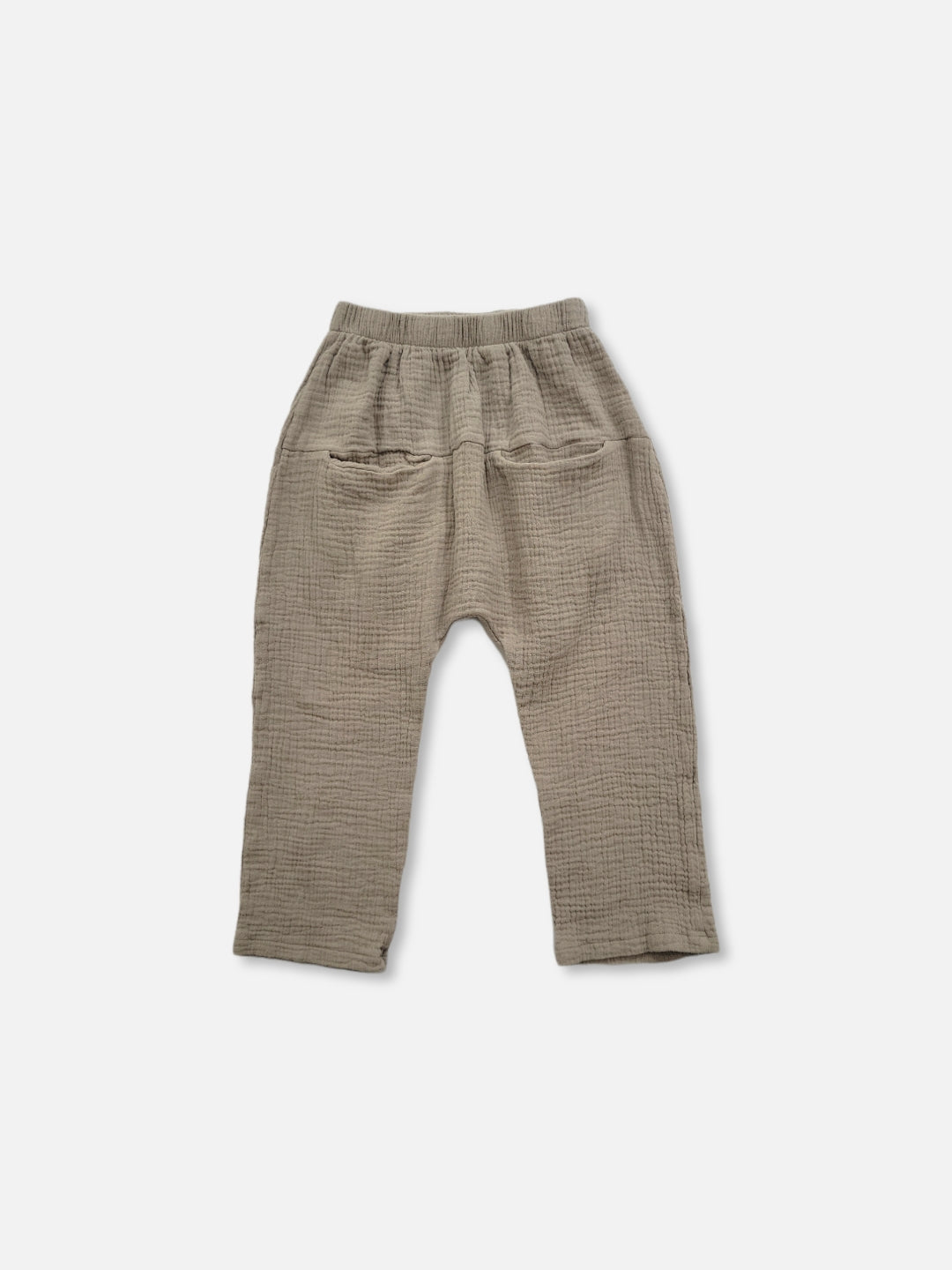 Pocket Cotton Gauze Pants  |  Mocha