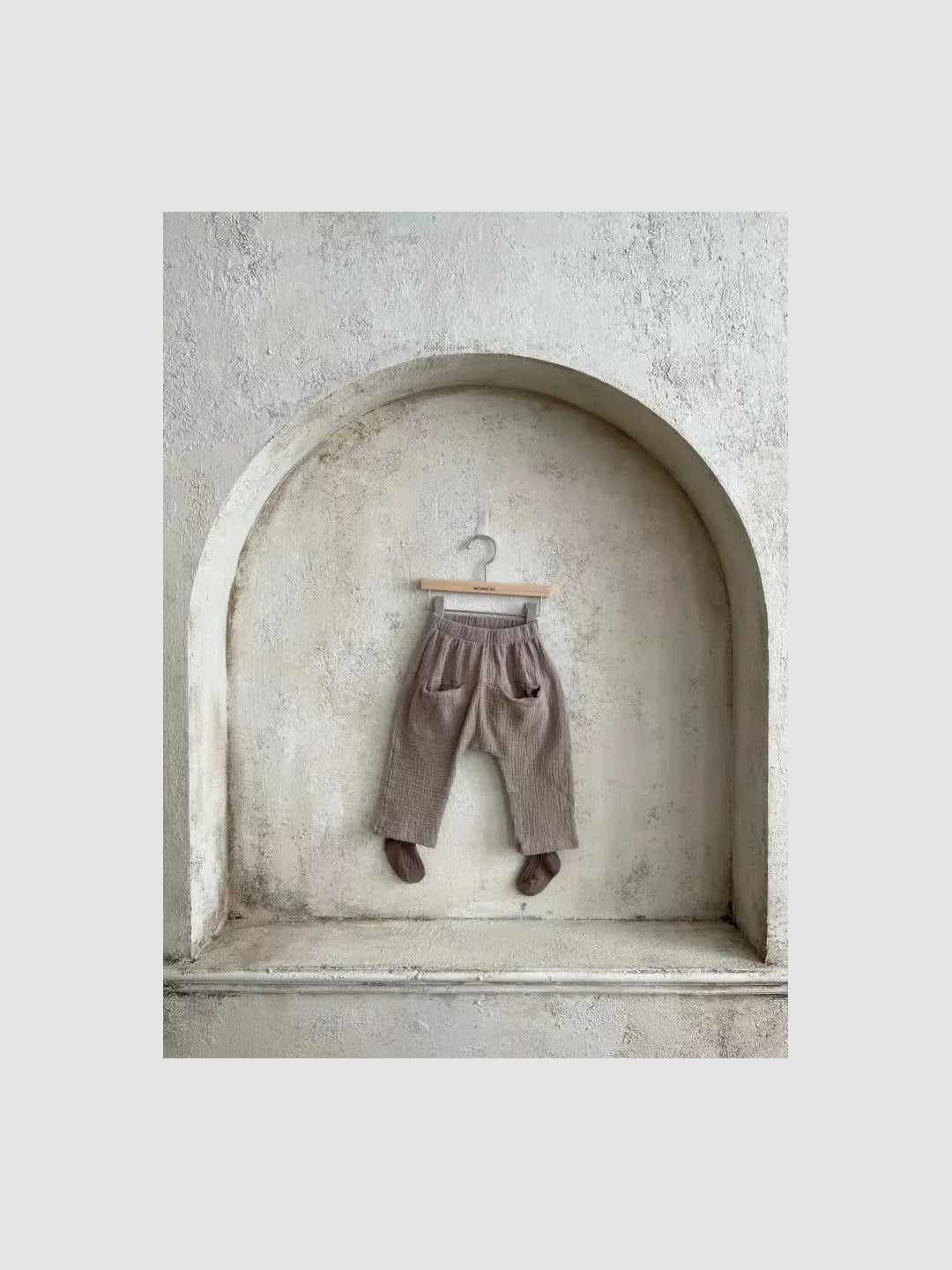 Pocket Cotton Gauze Pants  |  Mocha