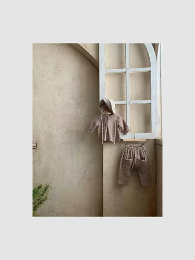 Pocket Cotton Gauze Pants  |  Mocha