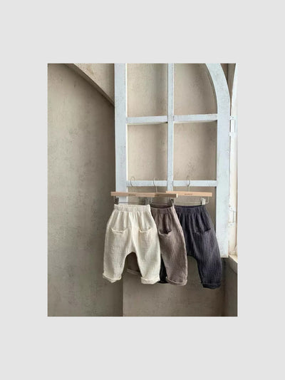 Pocket Cotton Gauze Pants  |  Cream
