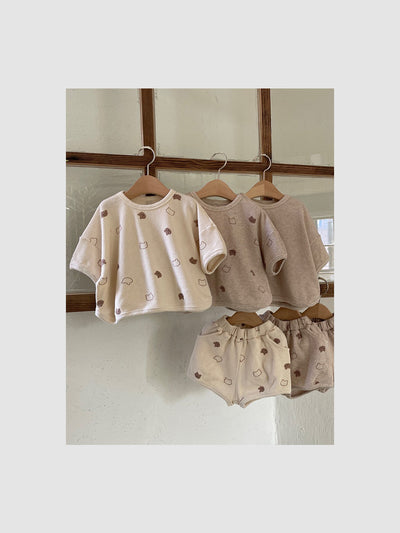 Gender Neutral Babybear Shortie Set | Oatmeal