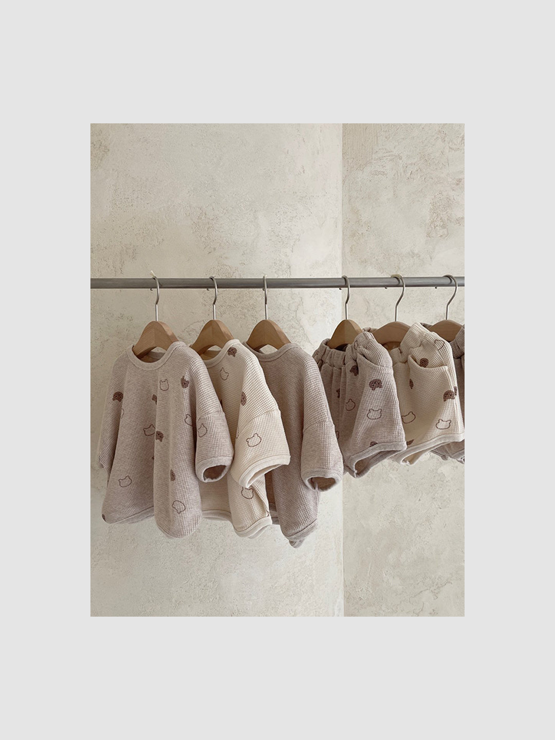 Gender Neutral Babybear Shortie Set | Oatmeal