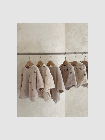 Gender Neutral Babybear Shortie Set | Oatmeal
