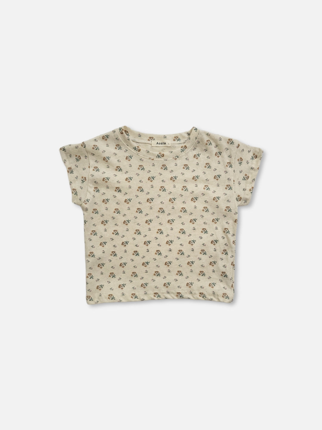 Remi Tee | Flower on Beige