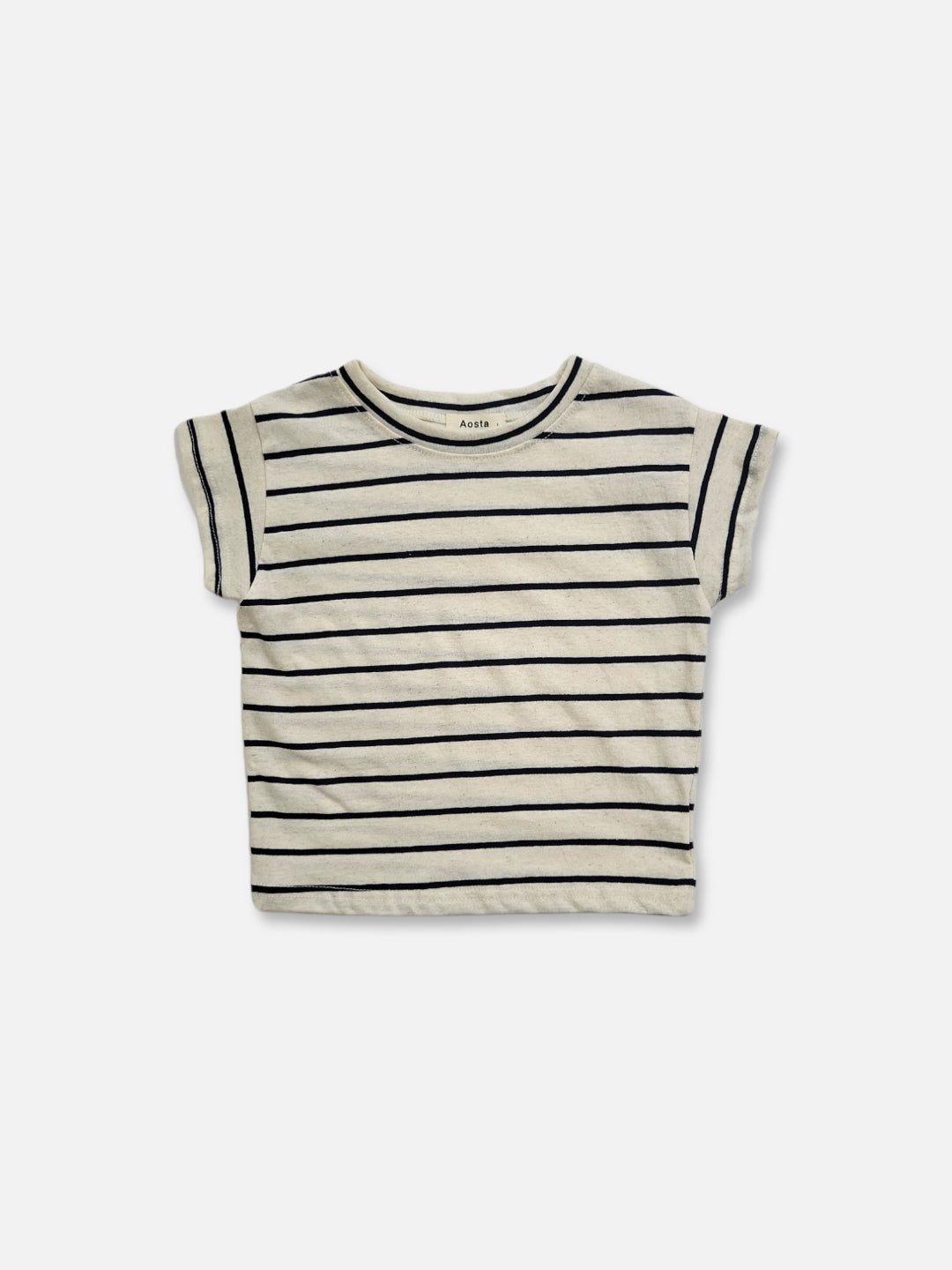 Remi Tee | Stripe on navy blue