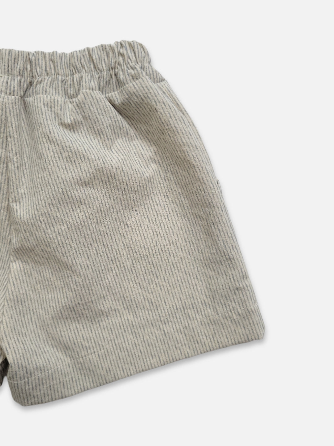 Pinstripe Summer Shorts | Pale blue stripe