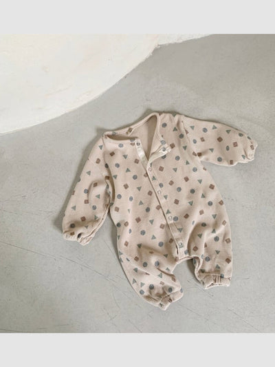 Geo jumpsuit | beige