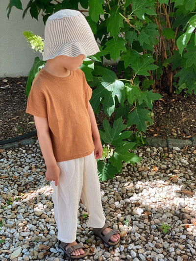 Gender Neutral Kids Breezy Gauze Pants  |  Khaki Green