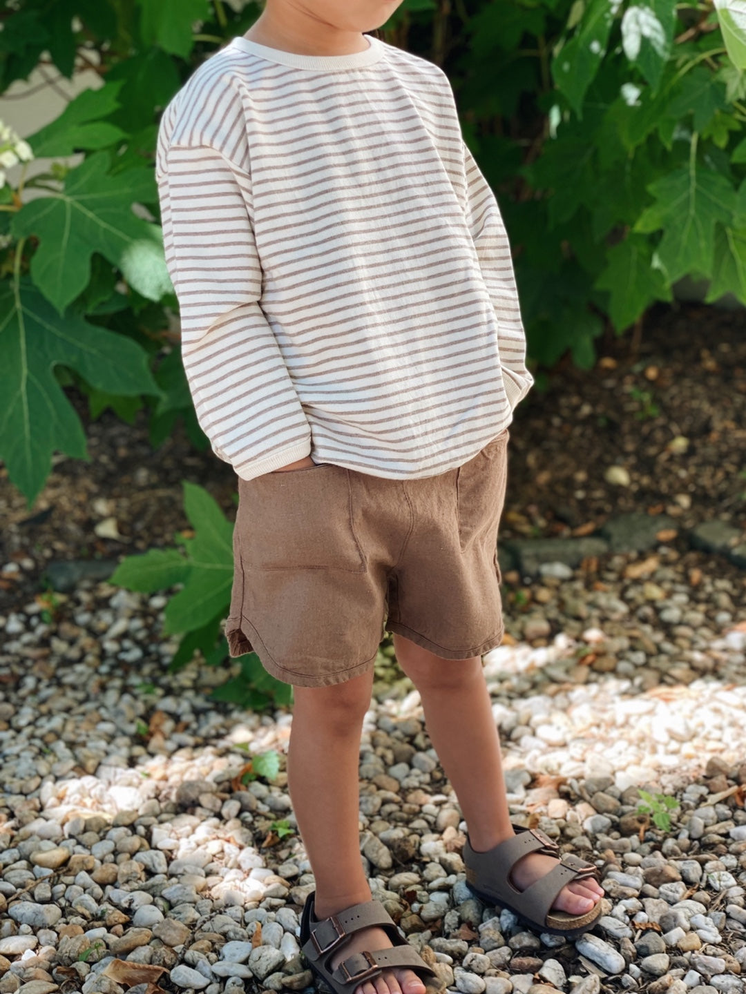 Stripe Crewneck Shirt  |  Stripe on Cream