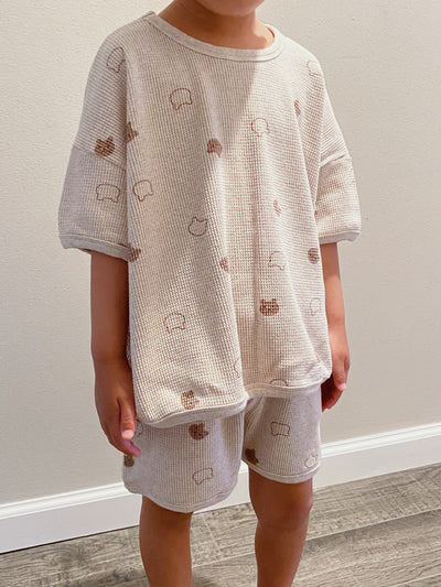 Gender Neutral Babybear Shortie Set | Oatmeal