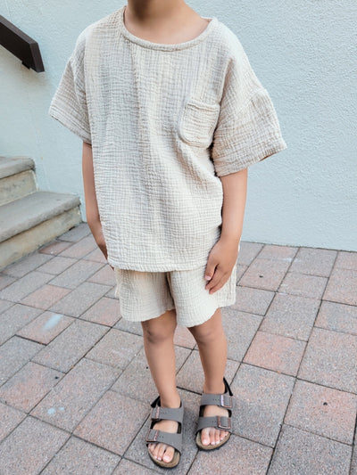 harper gauze shortie set