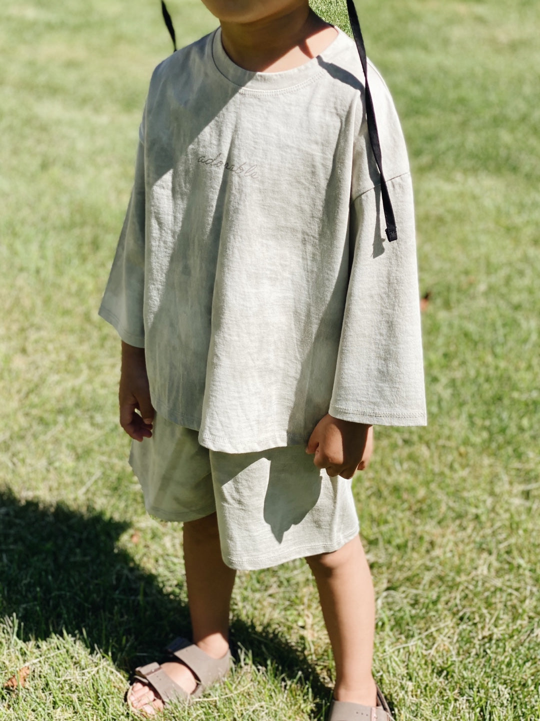 Tie Dye Shortie Set | Beige